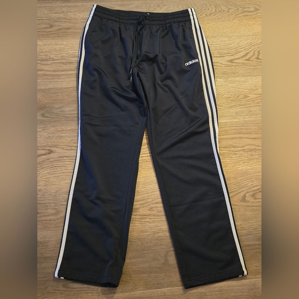 adidas Blue Sweatpants with White Stripes